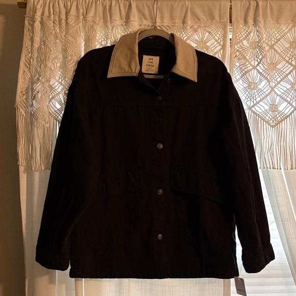 BNWT Free People WTF Lemon Denim Jacket - Picture 7 of 12